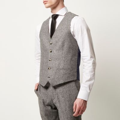 Grey neppy waistcoat
